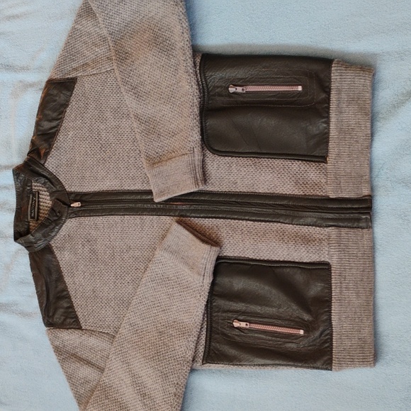 Saxony Other - Gray and Black Textured Jacket